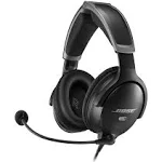 Bose A30 Aviation Headset, Noise Cancelling Pilot Headset with Adjustable ANR, Bluetooth and Lightweight Comfortable Design, Dual Plug, Black