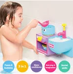 Toomies E73264 Bubble & Bake Bathtime, Bath Toddlers, Kitchen Themed Bubble Making Toy, 2 in 1 Set, Kids Water Play Suitable for 18 M & 2 3 & 4 Year Old Boys & Girls, Multicoloured, 21 X 28 X 15 cm