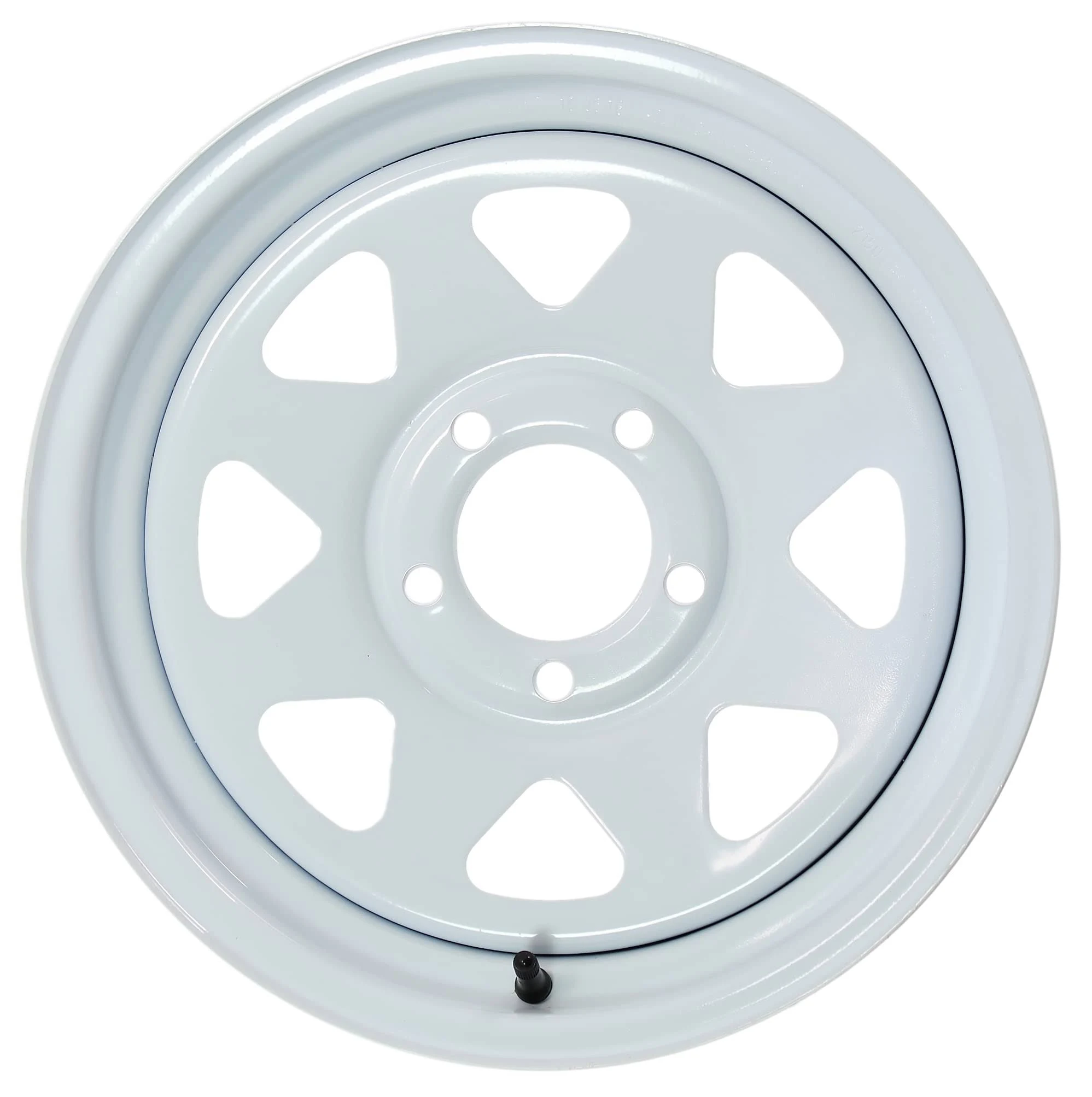 eCustomrim Trailer Wheel Rim 15X5 5-4.5 White Spoke 1870 Lb.