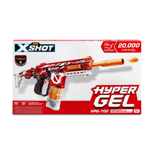 XSHOT Hyper Gel HPG-700 Blaster, Outdoor, (20,000 Hyper Gel Pellets) by ZURU, Ages 14+