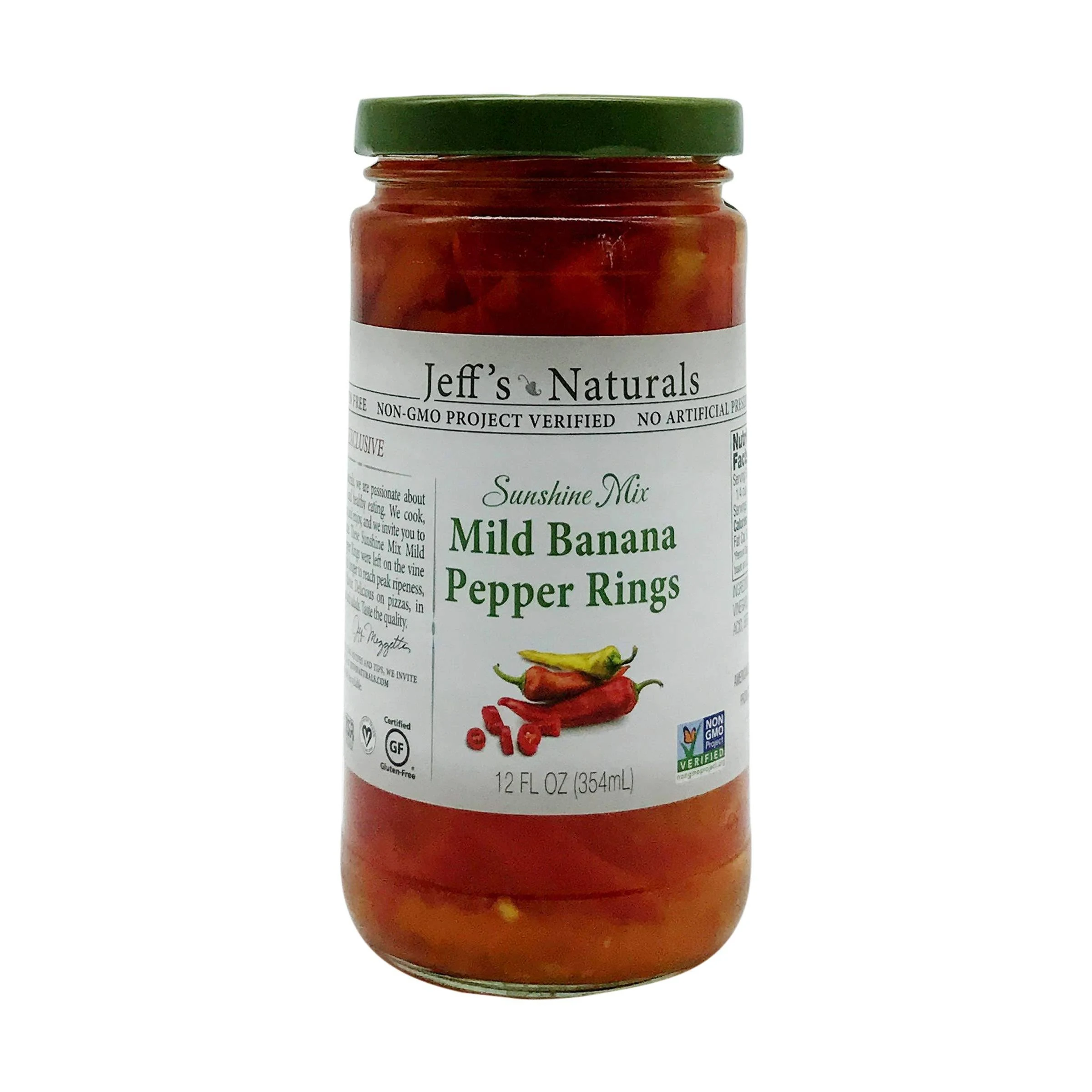 Jeffs Natural  12 fl oz Mild Sliced Banana Pepper