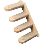 FUKUMARU Cat Climbing Shelf Wall Mounted, Four Step Cat Stairway With Jute Scratching For Cats Perch Platform Supplies