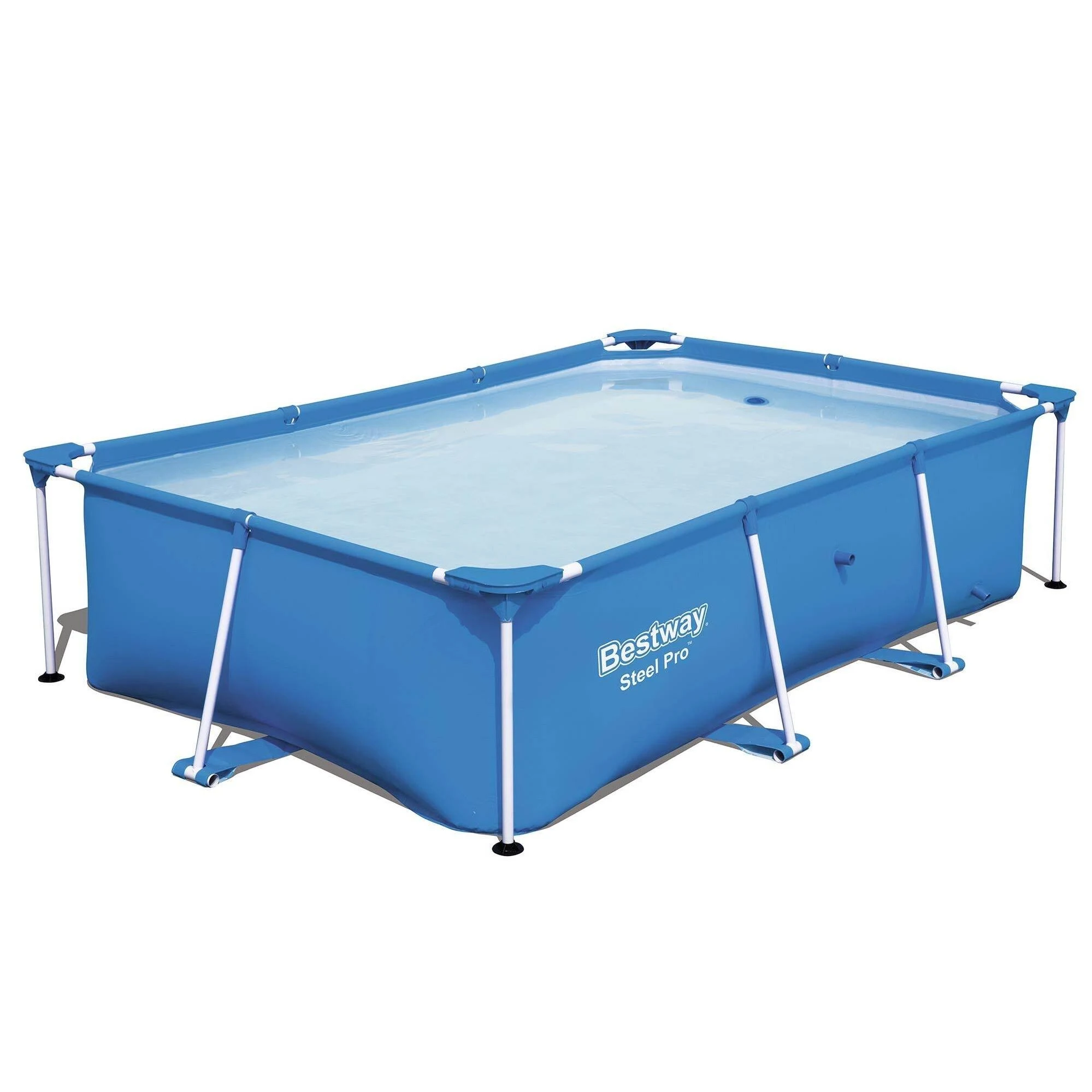 Bestway Steel Pro 118&#034;x79&#034;x26&#034; Rectangular Above Ground Outdoor Swimming Pool