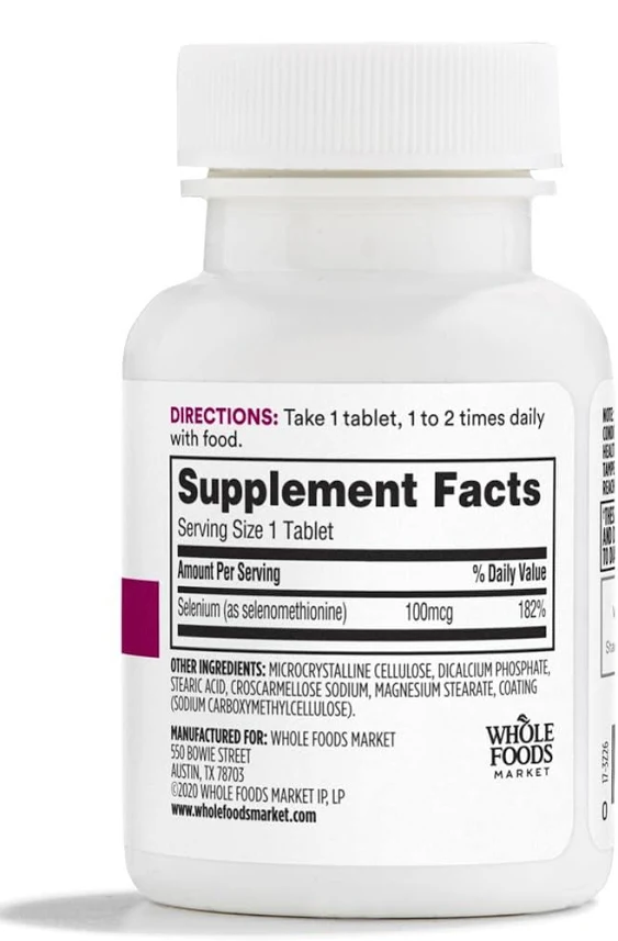 365 by Whole Foods Market, Selenium 100MCG, 120 Tablets