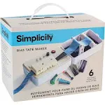 Simplicity 3881925US Sewing and Quilting Bias Tape Maker Tool with 6 Different-Sized Tips, Multicolor, 9pcs