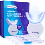 Teeth Whitening Kit Pen Gel: 32X LED Light with Hydrogen Carbamide Peroxide for Sensitive Teeth - Professional Tooth Whitener Dental Tools with Mouth Tray for Achieving a Bright White Smile