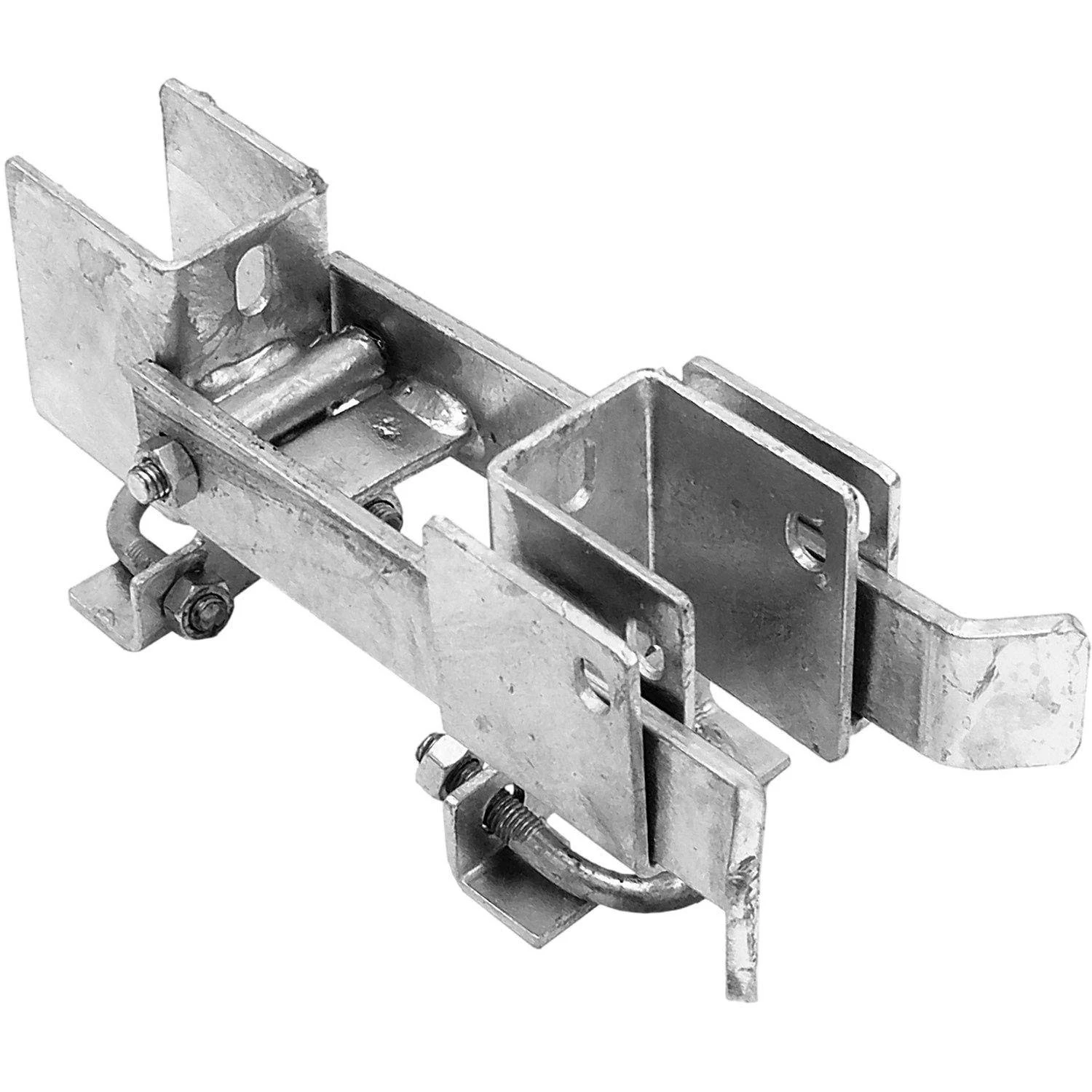 Jake Sales Chain Link Residential Strong Arm Double Gate Latch - Latches Two Gates Together Without The Need of a Drop Rod - Chain Link Double Gate Latch for 1-3/8inches Gate Frames