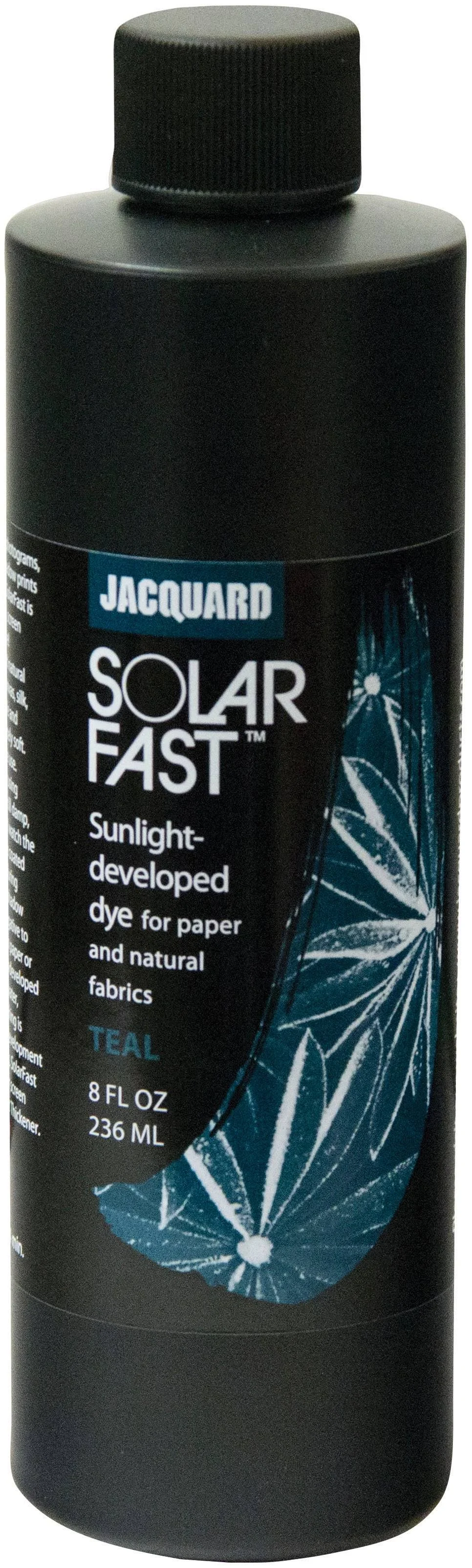 Jacquard SolarFast Dye - 8oz - Teal - Create Remarkably Detailed Photographs, Photograms, and Shadow-Prints on Paper or Fabric - Made in USA