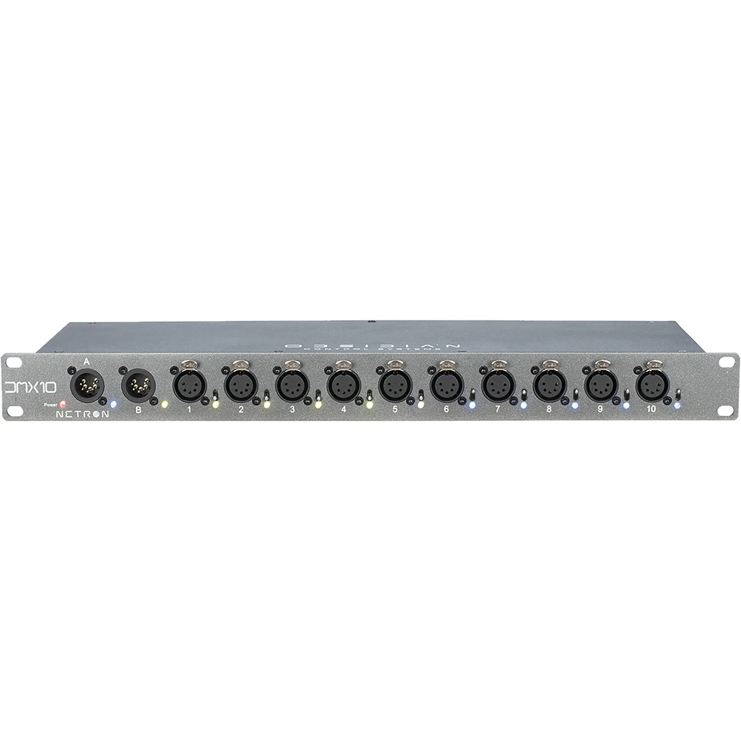 Elation Professional NETRON DMX10-5 Rackmount 10-Port DMX Splitter idjnow