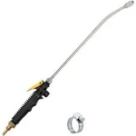 Replacement Sprayer Wand,3/8&#034; Brass Barb Stainless Steel Sprayer Wand, 24 Inches