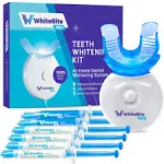 Whitebite Pro Teeth Whitening Kit with LED Light for Sensitive Teeth, Tooth Whitening System with 35% Carbamide Peroxide, (4)3Ml Gel Syringes, (2)