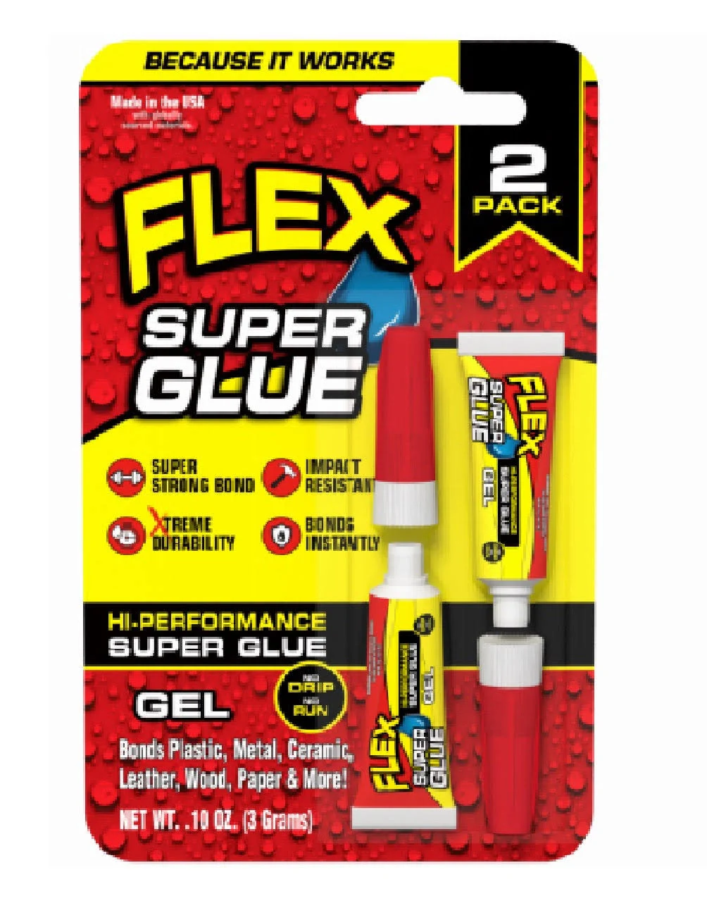 Flex Seal GEL Flex Super Glue High Strength Super Glue (8-pack)