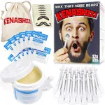 Nose Wax Kit, 100 G Wax, 24 Applicators. The Original and Best Nose Hair Removal Kit from Kenashii. Nose Waxing for Men and Women. 12 Applications,