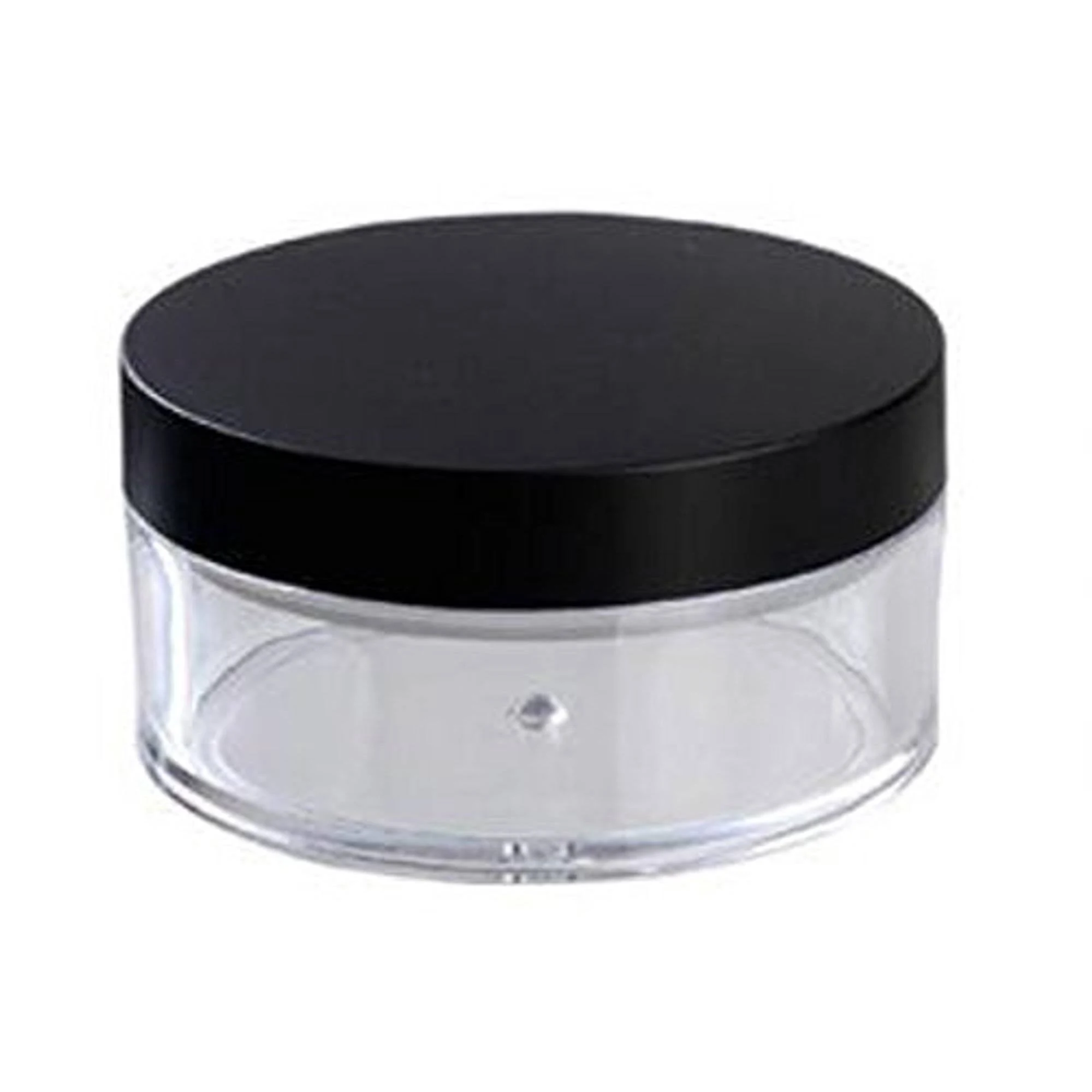 Teensery 2 Pcs 50G 50ml Plastic Empty Powder Puff Case Face Powder Blusher Makeup Cosmetic Jars Containers With Sifter Lids