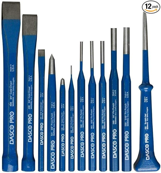 Dasco Pro 88 Punch and Chisel Kit (12 Piece)