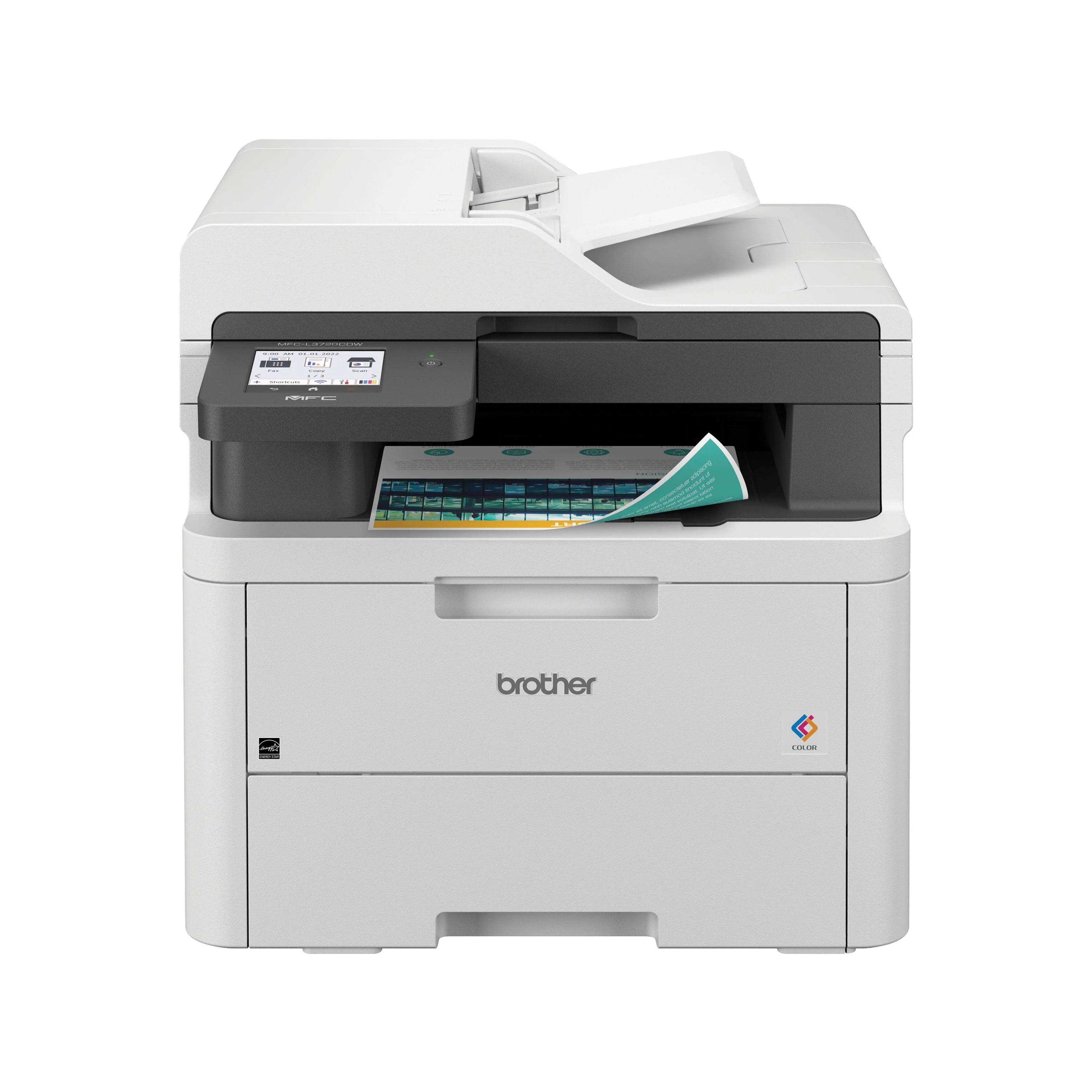 Brother MFC-L3720CDW Kabelloser digitaler Farb-All-in-One-Drucker mit Laserqualität, Kopieren, Scannen, Faxen, Duplex, Mobil, inkl. 4-monatiger Aktualisierungsabonnement-Testversion ¹ Amazon Dash