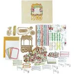 Anna Griffin Gentleman's Study Craft Kit, 16 Finished Cards - Die Cutting and Embossing Machine Cards, Layers, Stickers, Embellishments, Envelopes, Storage Box - Card Making & Scrapbook Supplies