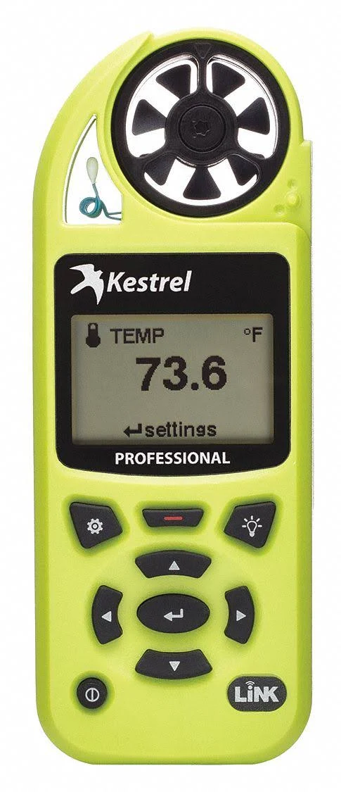 Kestrel 5200 Professional Meter with Link High Viz Green