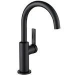 Kraus Oletto Single Handle Kitchen Bar Faucet Matte Black