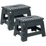 Utopia Home Folding Step Stool - (Pack of 1) Foot Stool with 9 inch Height - Holds Up to 300 lbs - Lightweight Plastic Foldable