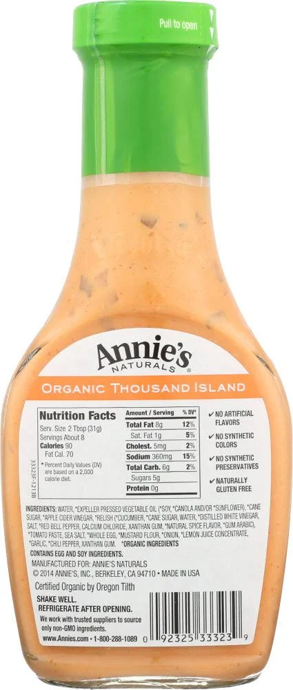 Annie's Naturals Thousand Island Organic Dressing