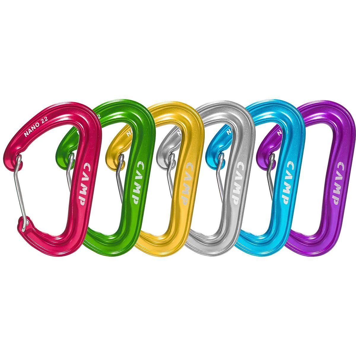 CAMP Rack Pack of 6 Nano 22 – Carabiner One Size