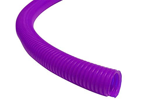 Kable Kontrol Colored Split Wire Loom Tubing 1/2” Inch 10 Ft Long - Purple Wire Conduit Cover for Cords - Corrugated Tubing and Protector for Automotive Wires – Durable Polyethylene