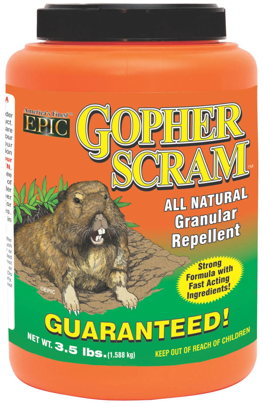 Gopher Scram Granular Repellent, 3.5-Lbs.