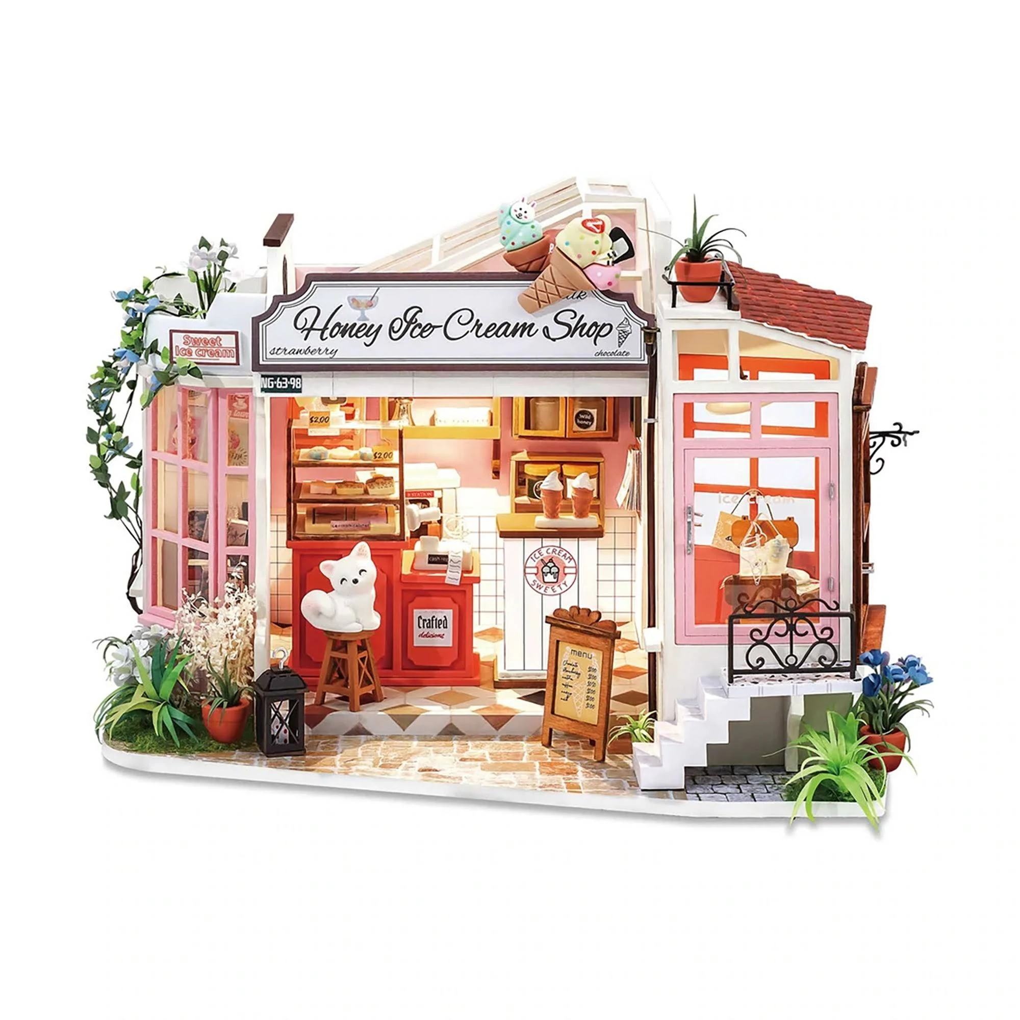 Honey Ice-cream Shop DIY Miniature House Kit