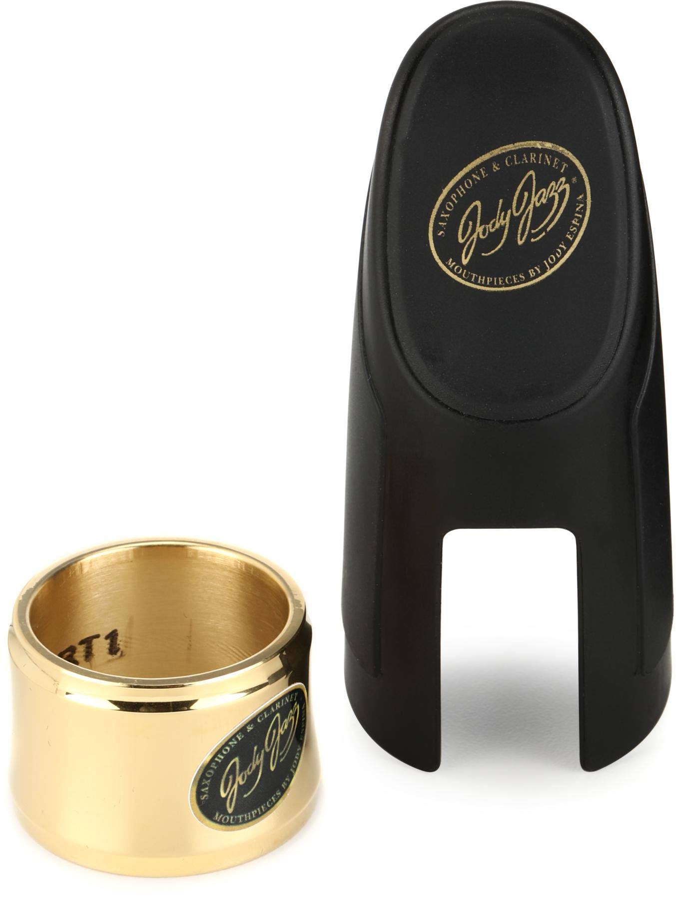 Jodyjazz Hrs1 Power Ring Ligature With Cap For Hard Rubber Soprano Saxophone Mouthpiece - Gold