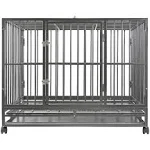 SmithBuilt Heavy Duty Dog Crate Cage - Two-Door Indoor Outdoor Pet & Animal ...