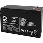 AJC&#174; Leoch DJW12-7.2 Sealed Lead Acid Replacement Battery 7Ah 12V F1 AJC-D7S-V-0-191144