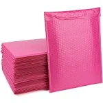 Fuxury Hot Pink Bubble Mailers 10.5x16 Inch 25 Pack, Self Seal Adhesive Waterproof Padded Envelopes, Cushioning Shipping Bags, Padded Mailers for Mailing, Packaging, Small Business Supplies, 5