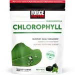 FORCE FACTOR Chlorophyll Soft Chews Antioxidants Supplement, Promote Fresh Breath, & Nourish Healthy Skin, Non-GMO, Gluten-Free, & Vegan, Fresh Mint Flavor, 90 Soft Chews, Green, 3 Packs, 18 Ounces