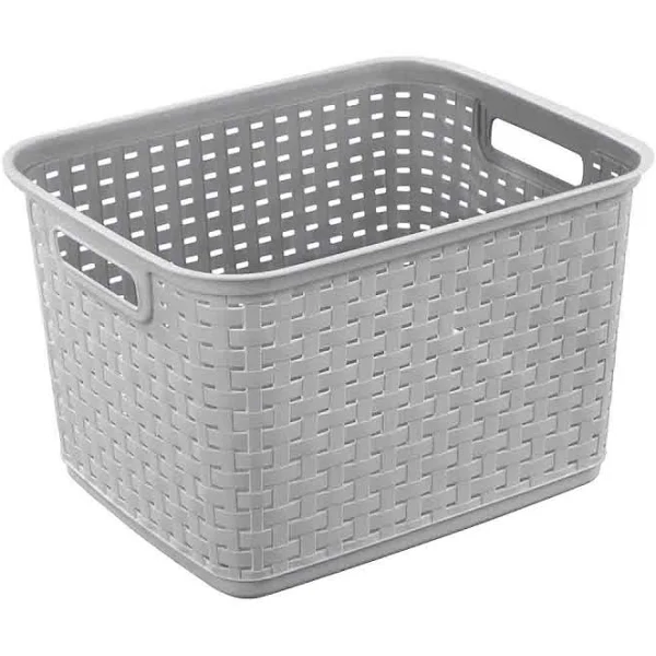 Sterilite Tall Weave Basket