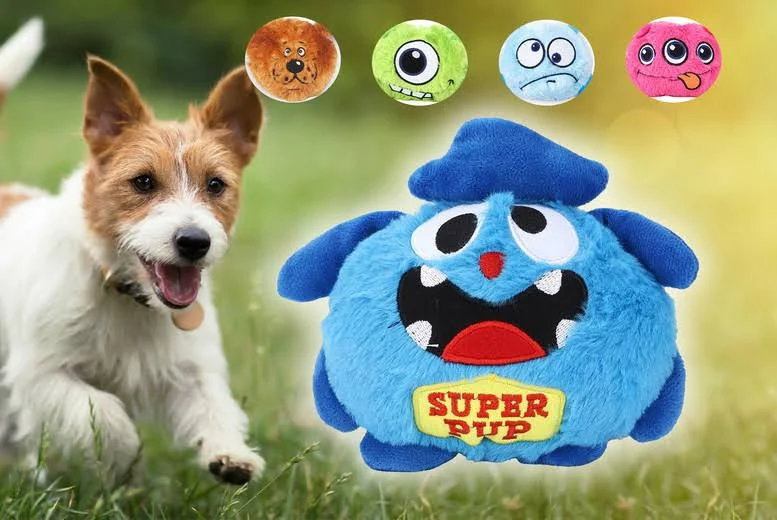 NEILDEN Upgrade Interactive Squeaky Dog Toys Plush Puppy Chew Toys Giggle Dog Balls Durable for Tug and Fetch Pet Toys for Small Dogs