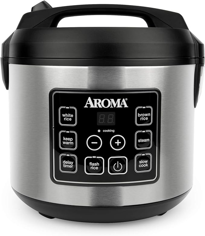 AROMA 20-CUP PROGRAMMABLE RICE &amp; GRAIN COOKER *DISTRESSED PKG