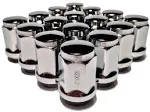 16 Bulge Acorn Wheel Rim LugNuts 12X1.25 M12 1.25 Closed End,Chrome 19Hex Subaru