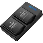 BESTON 2-Pack EN-EL14 / EN-EL14a Battery Packs and Rapid USB Charger for Nikon D3100 D3200 D3300 D3400 D3500 D5100 D5200 D5300 D5500 D5600 DF Coolpix P7000 P7100 P7700 P7800 Cameras