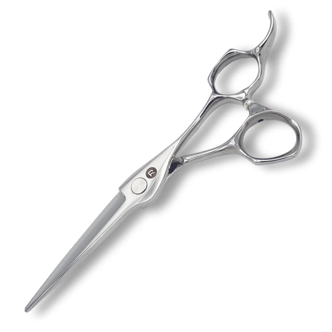 Saki Shears Diamond Hair Scissors - VG10 Japanese Steel - Master Level Professional Cutting Scissors - 6 Inch - Right Hand - Crane Style Neck