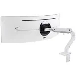 Ergotron HX Desk Monitor Arm with HD Pivot (White)