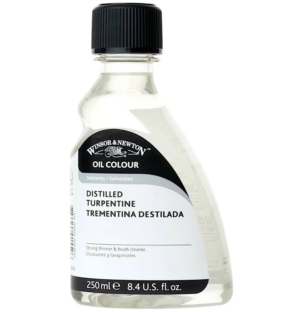 Winsor & Newton Oil & Alkyd Solvents English Distilled Turpentine 250 ml