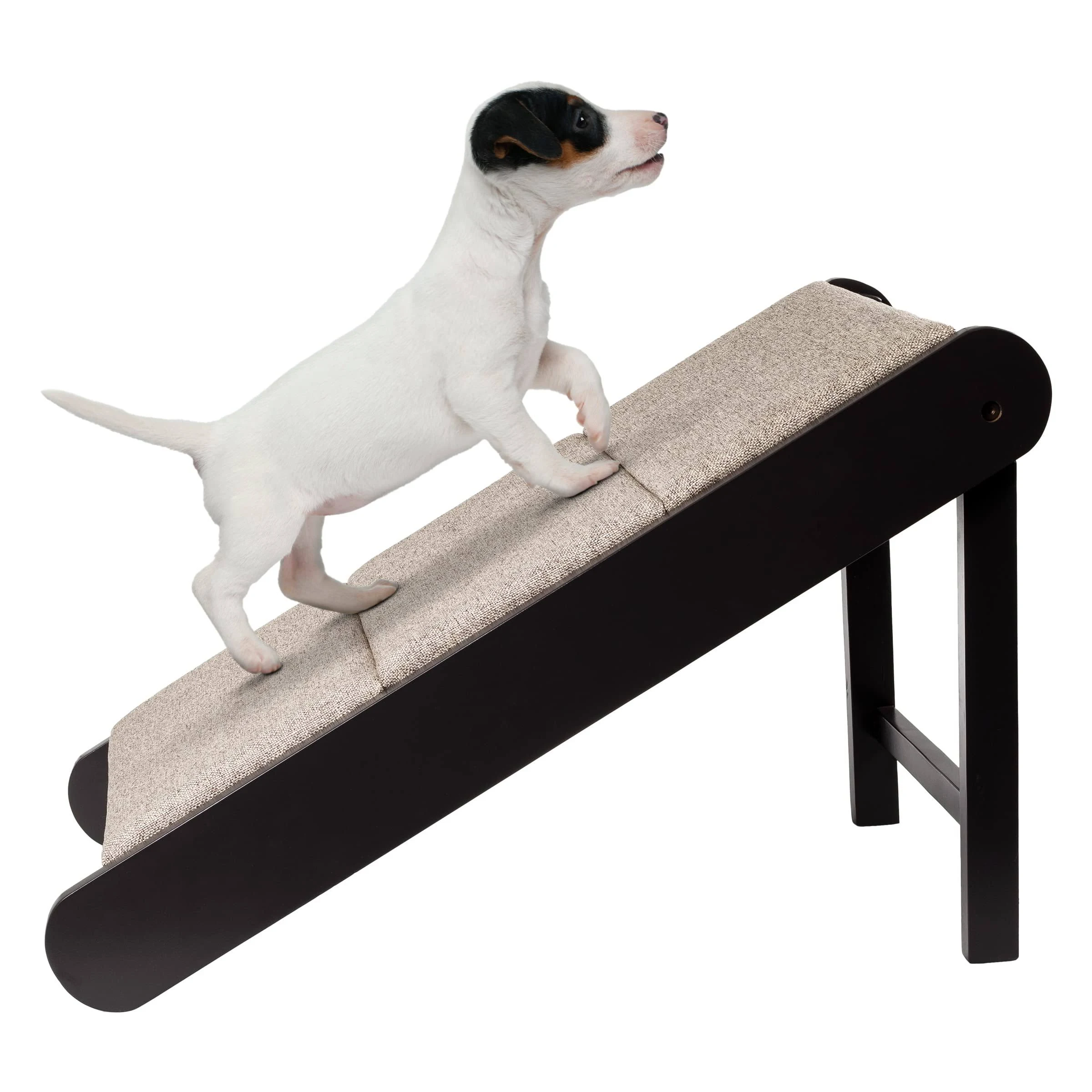 Pet Ramp - Foldable Wooden Dog Ramp for Getting onto Beds, Couches, or Into V...