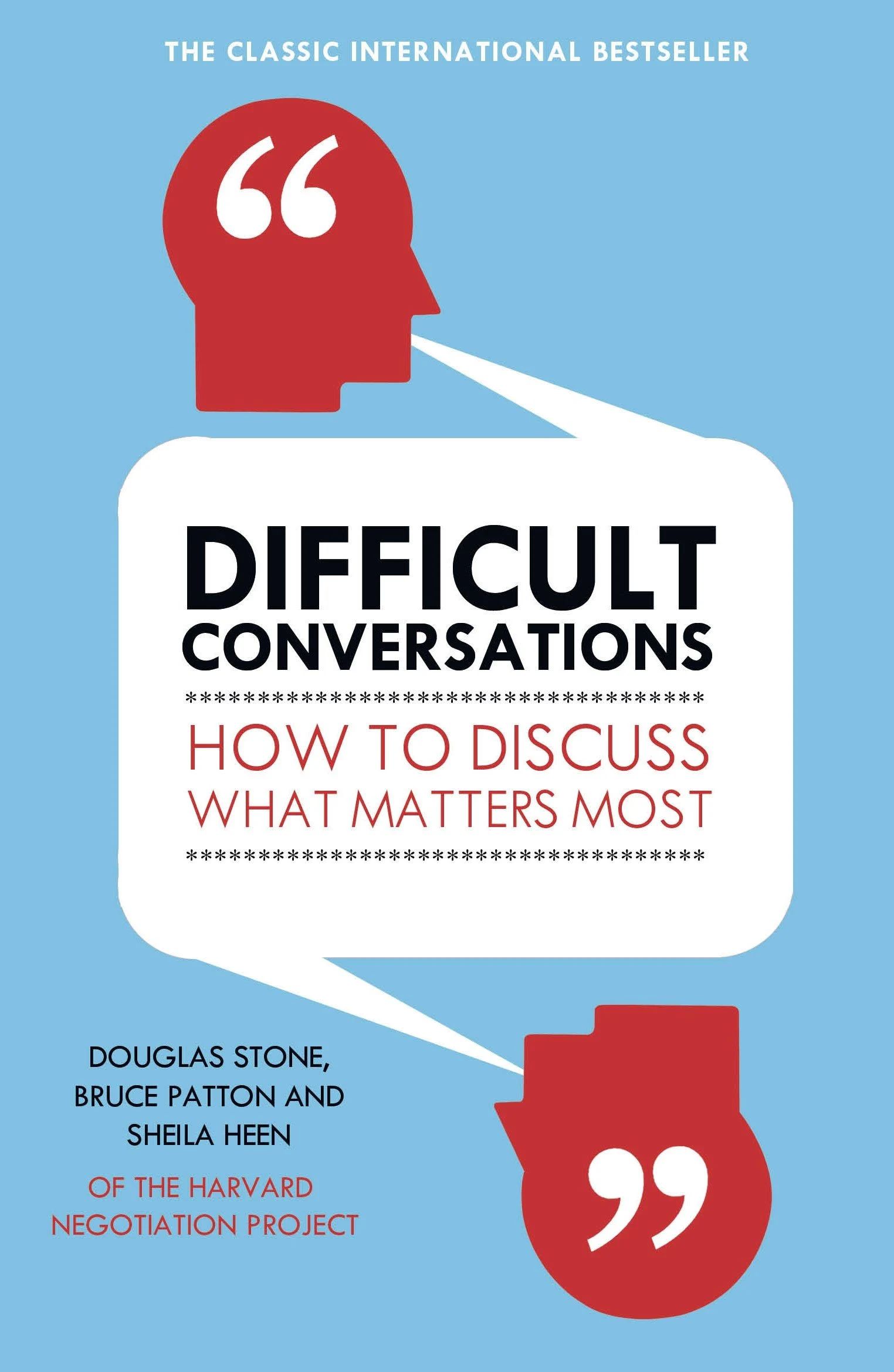 Difficult Conversations: How to Discuss what Matters Most [Book]