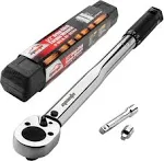 EPAuto 1/2-inch Drive Click Torque Wrench, 10~150 ft./lb., 13.6 ~ 203.5 N/m, Black