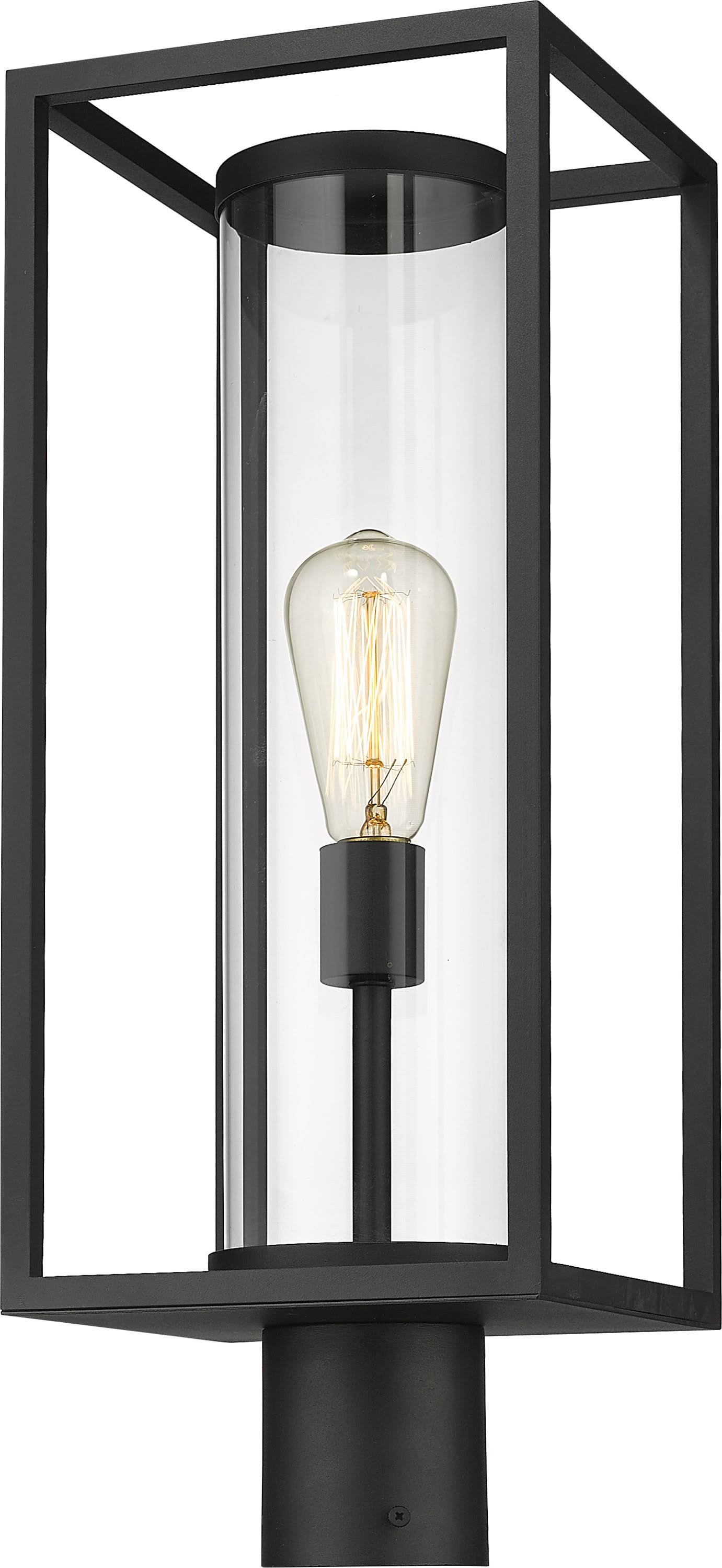 Z-Lite 1 Light Outdoor Post Mount Fixture in Black Finish