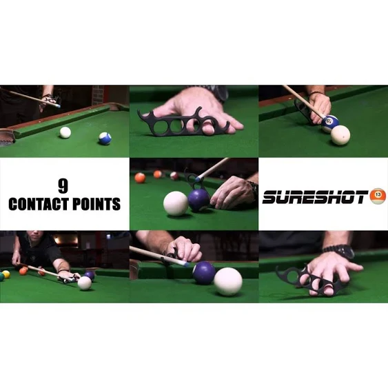 Sureshot Billiard Mechanical Bridge for Billiards, Hand Held Pool Bridge, Billiards Pool Cue Accessory, The First Ever Handheld Snooker Accessory That Perfects Every Shot!