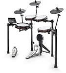 Alesis Nitro Max Kit Electric Drum Set with Quiet Mesh Pads, 10" Dual Zone Snare, Bluetooth, 440+ Sounds, Drumeo, USB MIDI, and Drummer Headphones