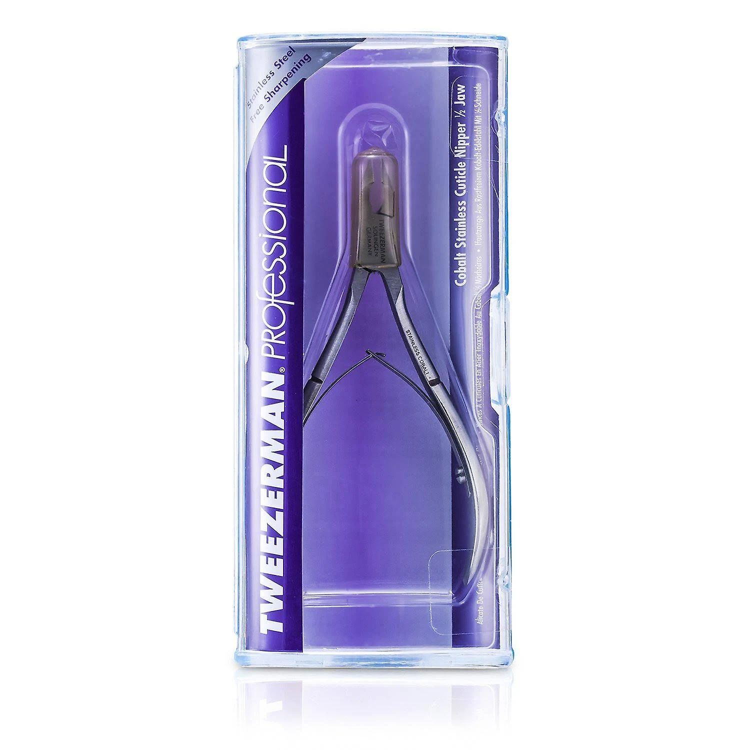 Tweezerman - Cobalt Stainless Steel Cuticle Nippers 1/2 Jaw - #3186P