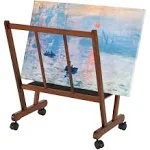 VISWIN Wooden Large Print Rack, Art Display Rack and Drying Rack with Rolling ...